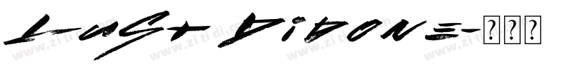 Lust Didone字体转换